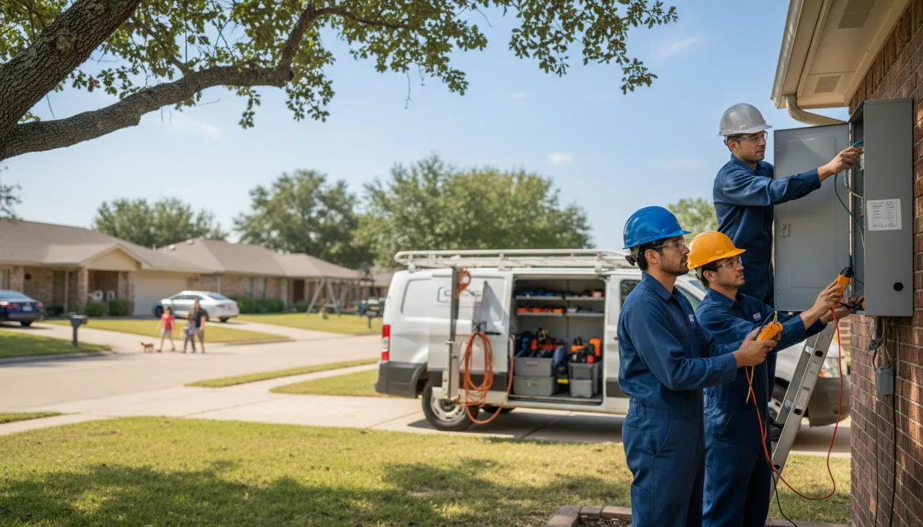 Certified electrician providing emergency electrical services in Isom, KY